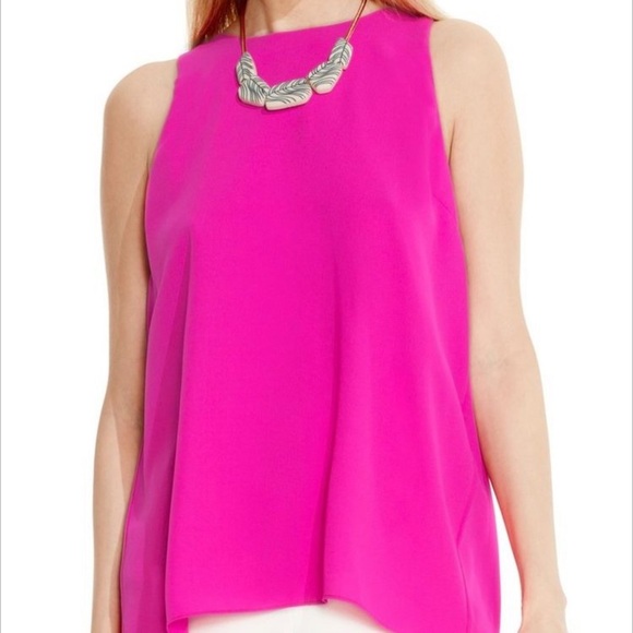 Vince Camuto Sleeveless High Low Hem Top - S - Picture 3 of 9